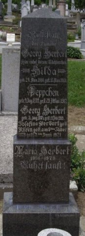 Herbert Georg 1874-1919 Klein Josefine 1878-1921 Grabstein